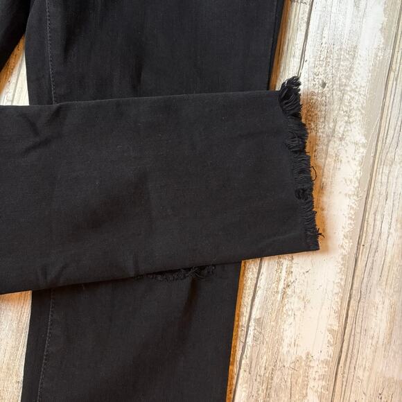 Lot of 2 Madewell High Rise Skinny Distressed Jeans Jeggings 26T Black Blue - Picture 14 of 15